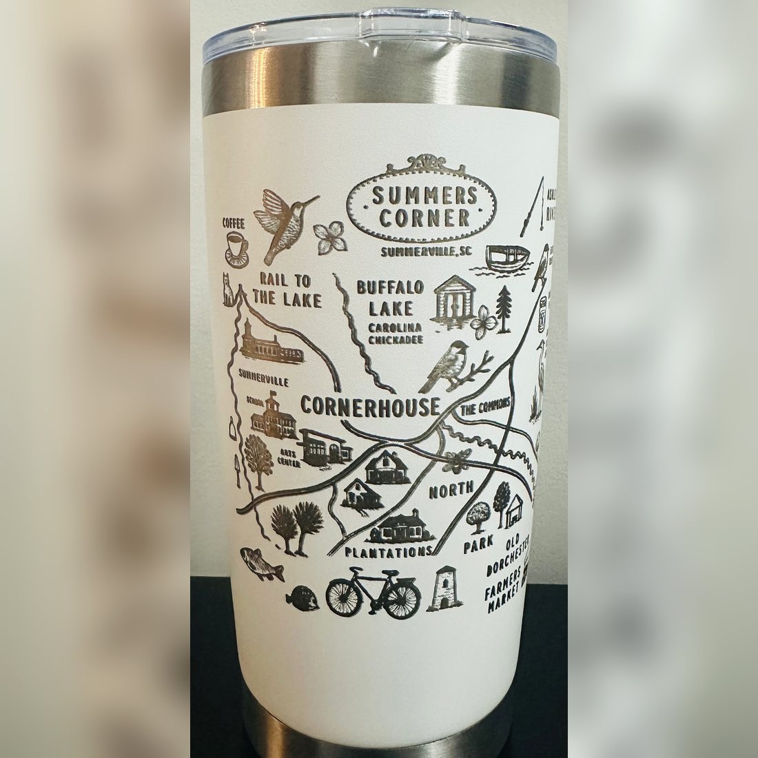 Summers Corner map tumbler