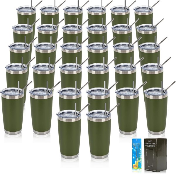 Army green tumblers