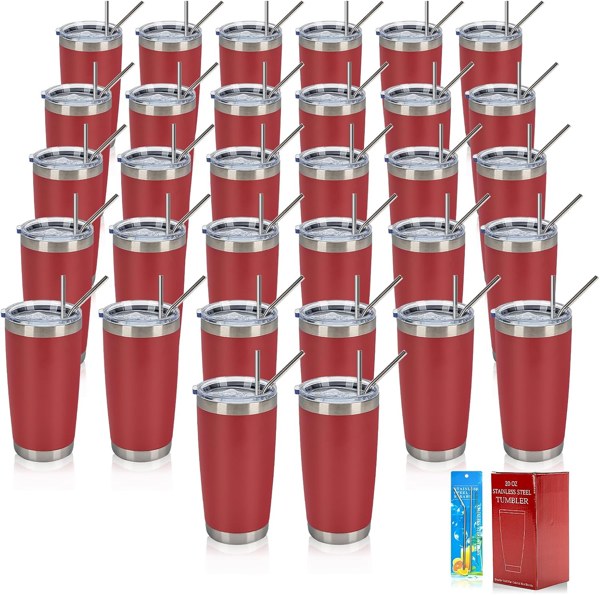 Red tumblers